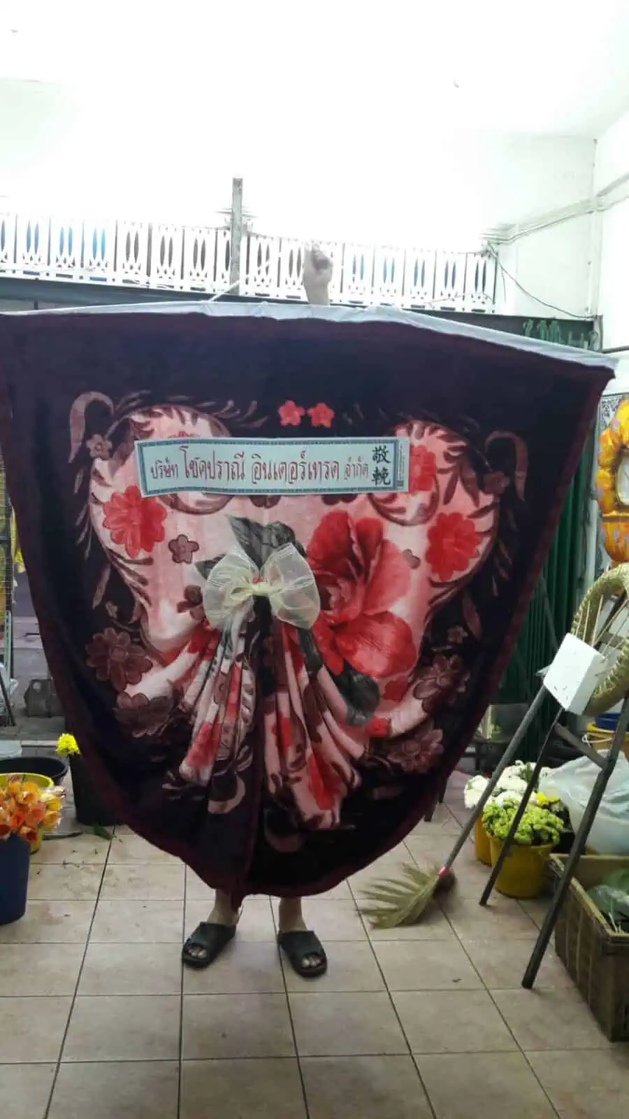 พวงหรีดผ้าเต็ก