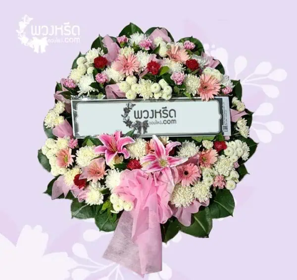 พวงหรีดดอกไม้สด-2500-framed